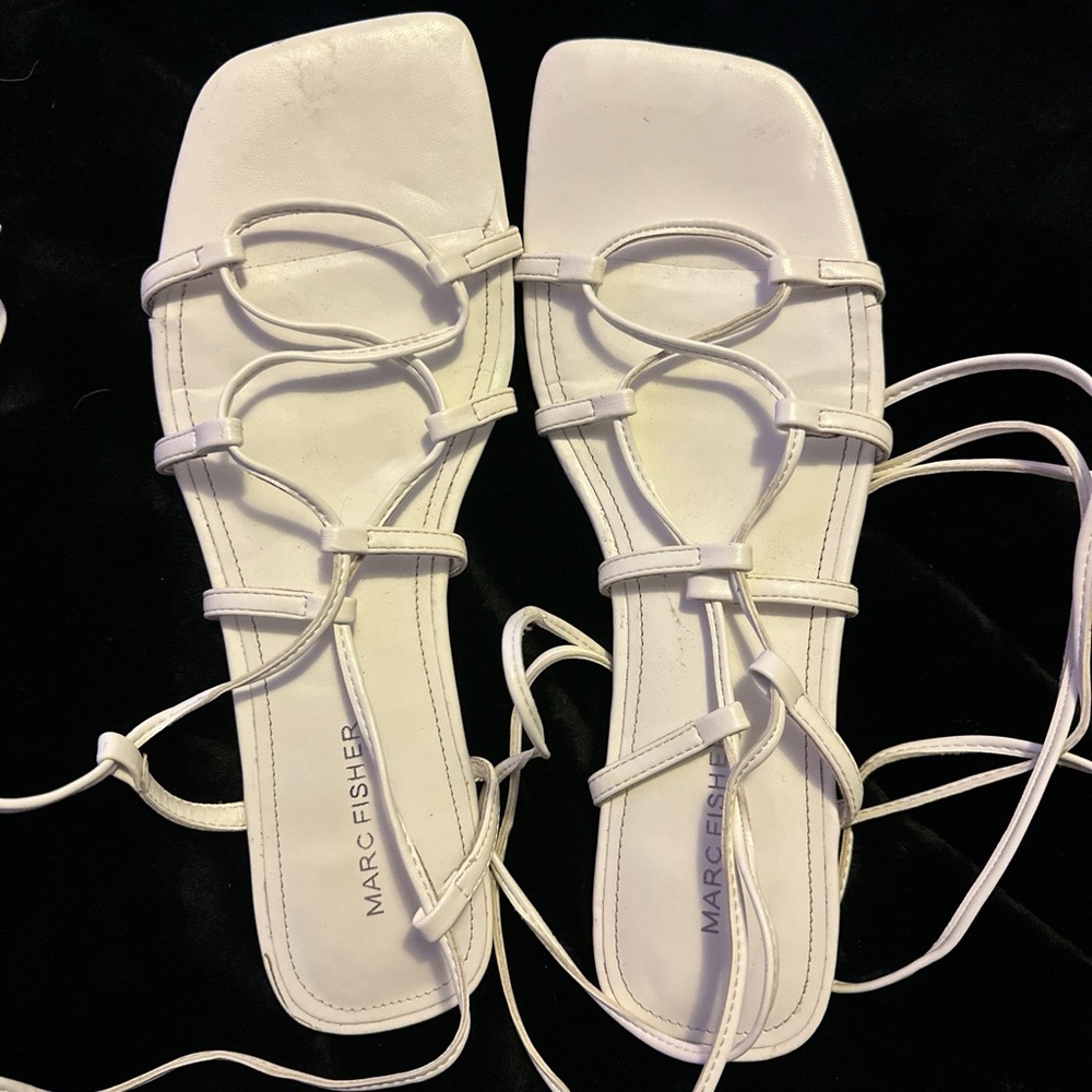 White strappy sandal